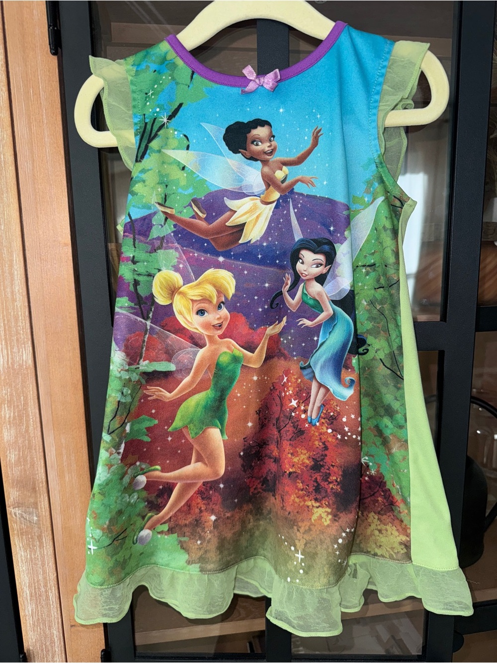 Vintage y2k Tinkerbell Disney Fairies fawn fairy dress nightgown silvermist girl